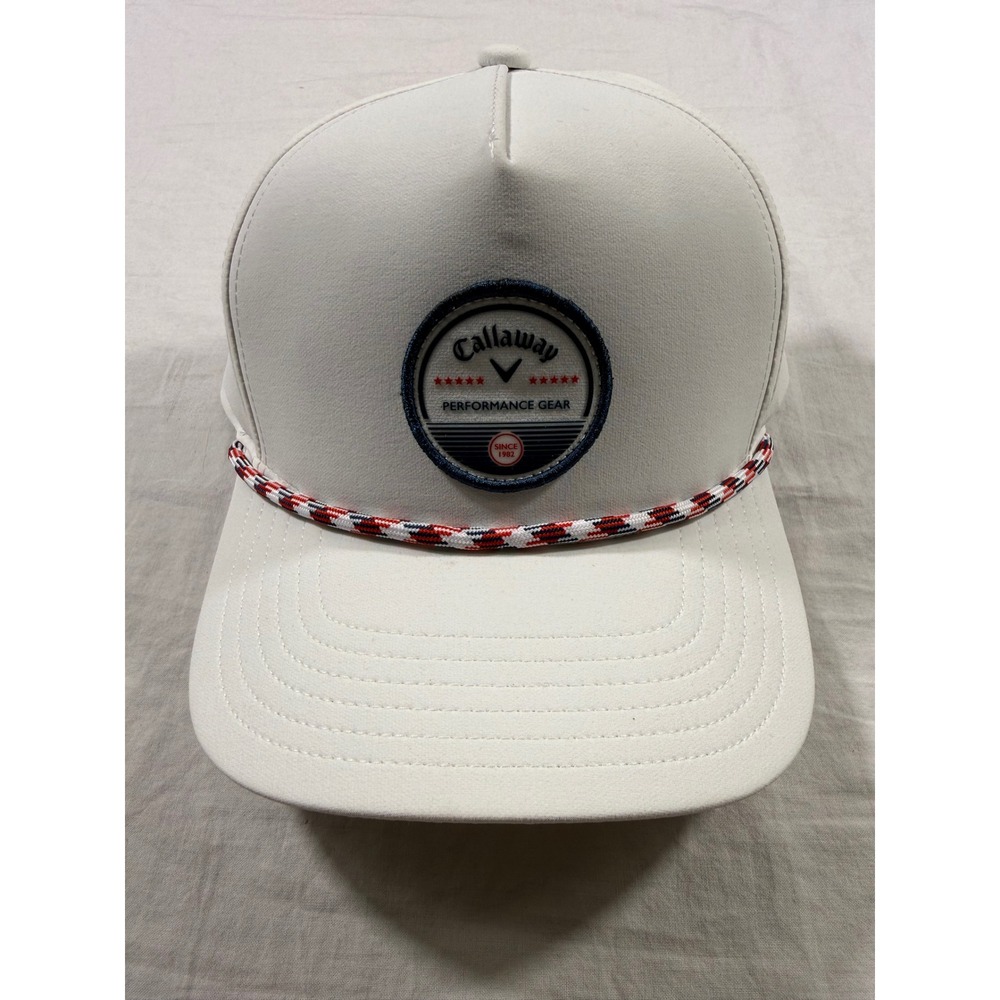 Callaway Bogey Rope Hat OS White NEW Snapback Golf Performance Gear